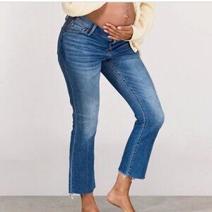 Hatch Classic Blue Cropped Jeans